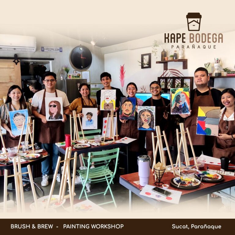 Discover Creativity Together at Kape Bodega’s Brush & Brew Painting Workshop